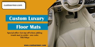 Custom luxury floor mats