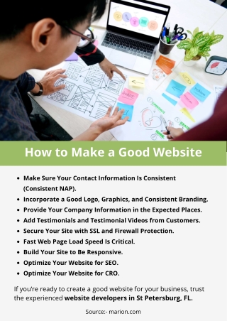 How to Make a Good Website