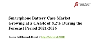 Smartphone Battery Case Market- Segment Analysis, Opportunity Assessment