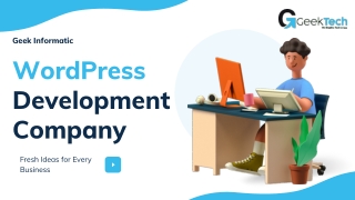 WordPress Development Company | Geek Informatic