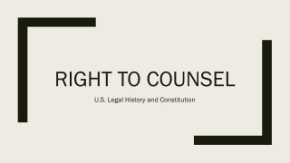 Right to counsel