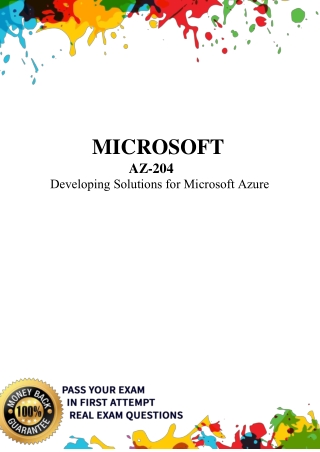 Microsoft AZ-204 Dumps – AZ-204 dumps PDF - Dumpsforsure.com