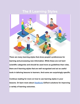 The 8 Learning Styles
