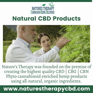 Natural CBD Products - Nature's Therapy