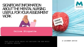 A quick guide to Mental Nursing students.