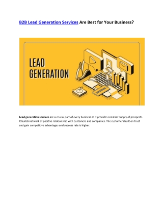 B2B Lead Generation Services Are Best for Your Business-converted