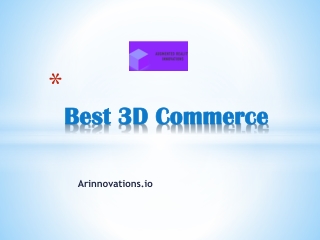 Best 3D Commerce - Arinnovations.io