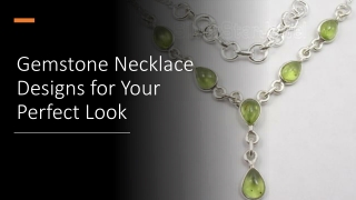 Gemstone Necklace Designs for Your Perfect Look