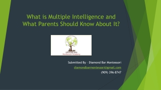 What is Multiple Intelligence and What Parents Should Know about It?