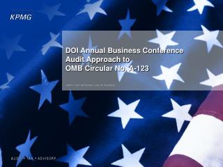 DOI Annual Business Conference Audit Approach to OMB Circular No. A-123