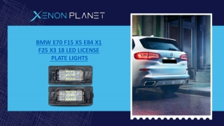 BMW E70 F15 X5 E84 X1 F25 X3 18 LED License Plate Lights