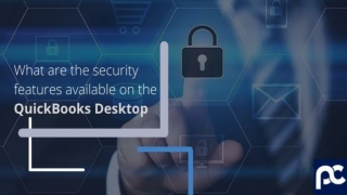 What are the security features available on the QuickBooks Desktop