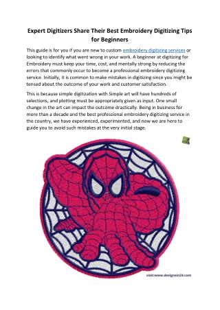 Expert Digitizers Share Their Best Embroidery Digitizing Tips for Beginners