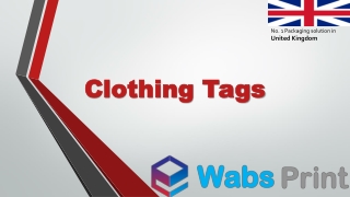 Buy Clothing tags with custom printing in the UK