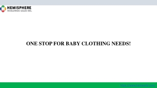 ONE STOP FOR BABY CLOTHING NEEDS!