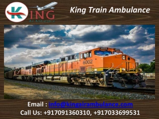Use Train Ambulance Facilities in Patna and Kolkata with Expert Medical Team by King Ambulance