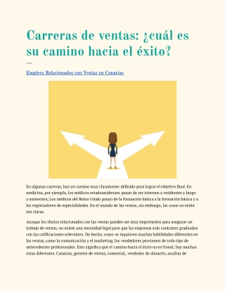 Empleos Relacionados con Ventas en Canarias