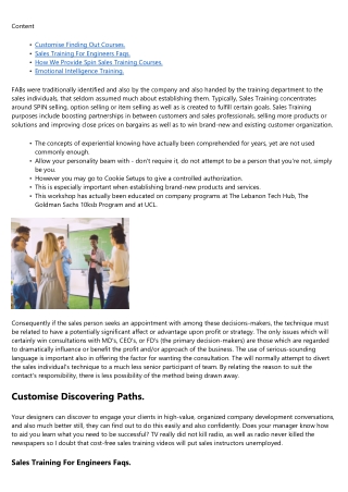 Sales Training, Courses, Pointers, Techniques, Company, Marketng, Selling Skills