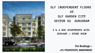 Dlf  Builder Floors Garden City Construction Status ,Dlf  Builder Floors Garden