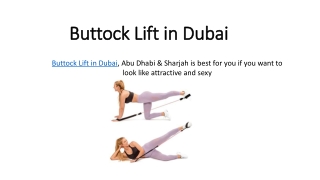 Buttock Lift in Dubai