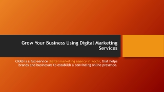 Grow Your Business Using Digital Marketing Services