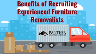 Benefits of Recruiting Experienced Furniture Removalists