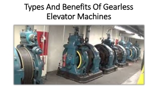 The gearless elevator machines consist of 3 main components