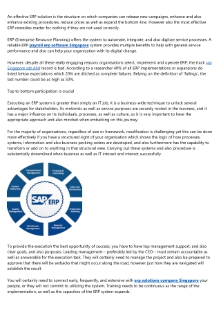 Want the best out of your ERP – Four things you need to know?