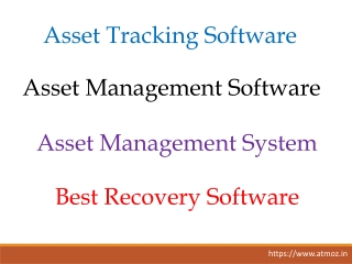 Asset Management Software | Asset Tracking Software | Atmoz