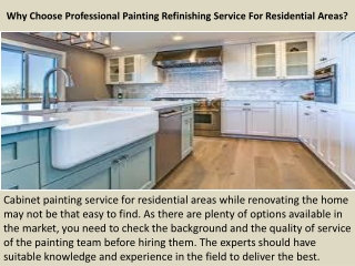 Residential Painting Services Santa Barbara - Why Choose Professional Painting R