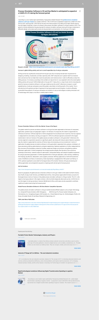 Process Simulation Software in Oil and Gas Market Worth US$ 1,349.3 Mn by 2027 -