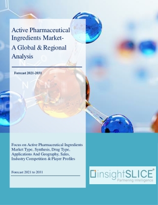 Active Pharmaceutical Ingredients Market Share, Trends, Analysis and Forecasts