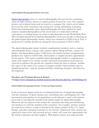 Digital Photography Market
