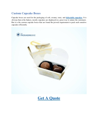Custom Cupcake Boxes-Custom Bakery Boxes