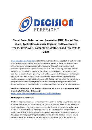 Global Fraud Detection and Prevention (FDP) Market.docx