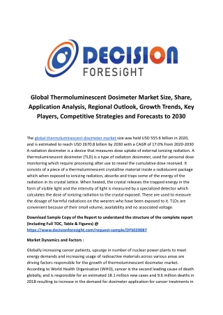 Global Thermoluminescent Dosimeter Market.docx