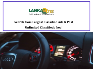 Free Online Ads Sri Lanka - www.lankatree.lk