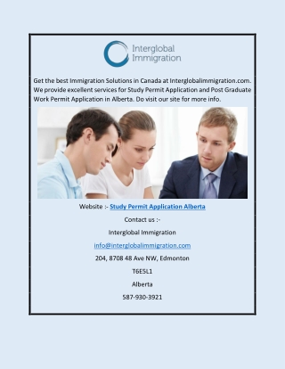 Study Permit Application Alberta | Interglobalimmigration.com