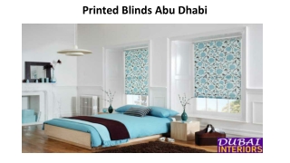 Printed Blinds Abu Dhabi