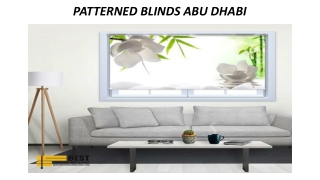 PATTERNED BLINDS ABU DHABI
