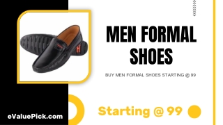 BUY MEN FORMAL SHOES STARTING @ 99 - eValuePick