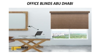 OFFICE BLINDS ABU DHABI