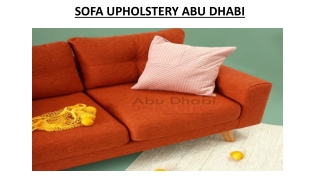SOFA UPHOLSTERY ABU DHABI
