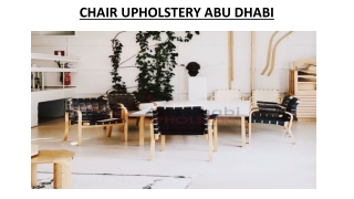 CHAIR UPHOLSTERY ABU DHABI