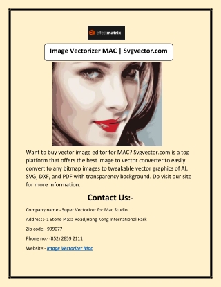 Image Vectorizer MAC | Svgvector.com