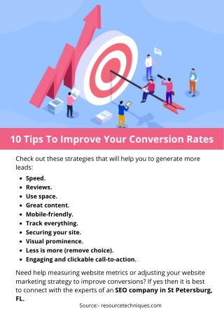 10 Tips To Improve Your Conversion Rates