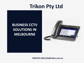 Business CCTV Solutions in Melbourne