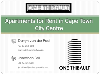 Apartments for Rent in Cape Town City Centre