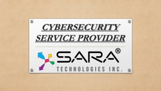 Cybersecurity service provider