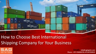 How to Choose Best International Shipping Company for Your Business